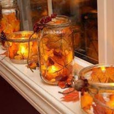 fot van herfstlichtjes