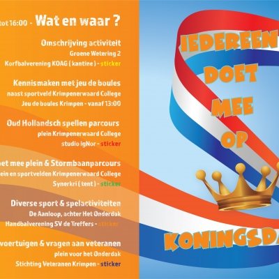 Iedereen doet mee op Koningsdag