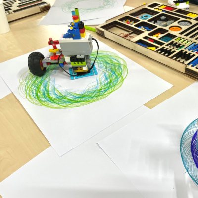 teken machine van lego