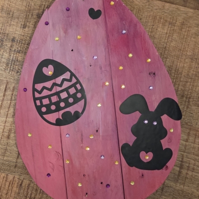 een geknutseld paasei