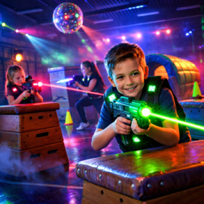 Lasergamen in de gymzaal