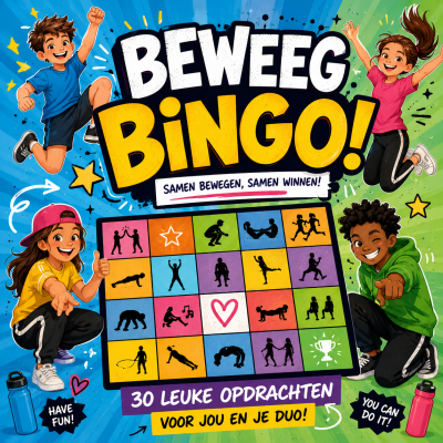 beweegbingo voor kids van 8-12
