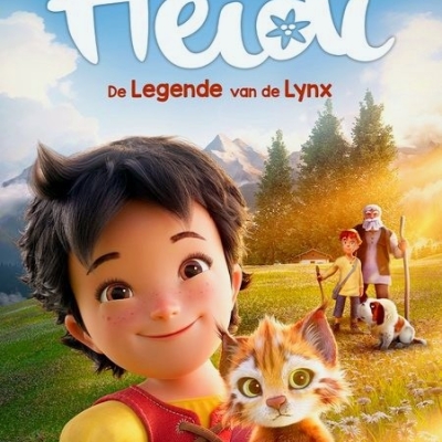 De afbeelding toont de poster van de film Heidi de legende van de lynx
