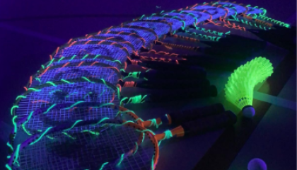 glow in the dark badminton