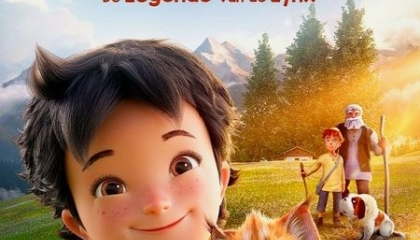 De afbeelding toont de poster van de film Heidi de legende van de lynx