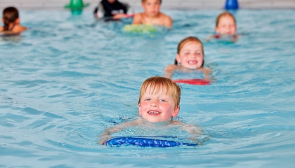 zwemmen in de zomer